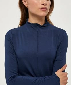 Desires Blouses & Shirts Giselle Long Sleeve Tee - DRESS BLUE