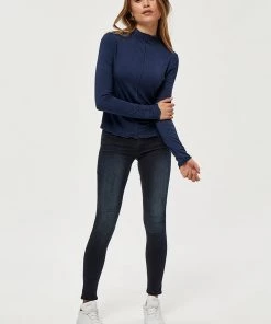 Desires Blouses & Shirts Giselle Long Sleeve Tee - DRESS BLUE