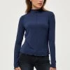 Desires Blouses & Shirts Giselle Long Sleeve Tee - DRESS BLUE