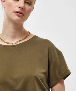 Desires Giselle Tee - MILITARY OLIVE Tops & T-shirts