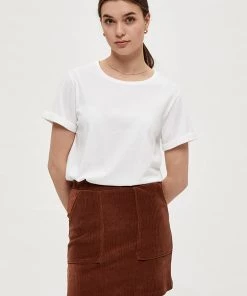 Desires Glenda Organic Tee - WHITE