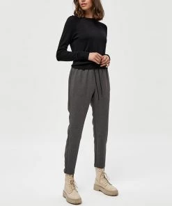 Desires Glisva Pants - GREY MEL