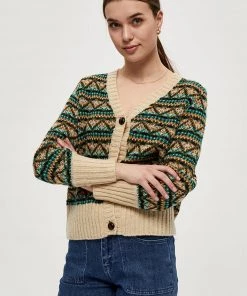 Desires Knits & Cardigans Grethe Cardigan - OYSTER GRAY
