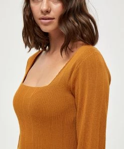 Desires Gry Squared Neck Pullover - BUCKTHORN BROWN Blouses & Shirts