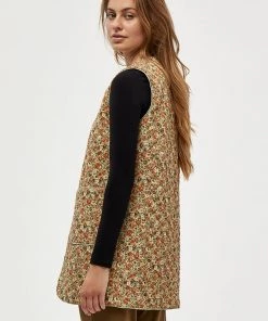 Desires Jackets & Coats Gwen Waistcoat - GRAY GREEN