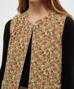 Desires Jackets & Coats Gwen Waistcoat - GRAY GREEN