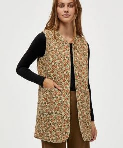 Desires Jackets & Coats Gwen Waistcoat - GRAY GREEN