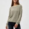 Desires Haisley O-neck Pullover - MERMAID GREEN
