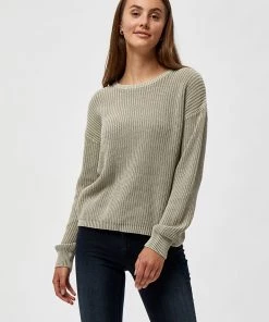 Desires Haisley O-neck Pullover - MERMAID GREEN