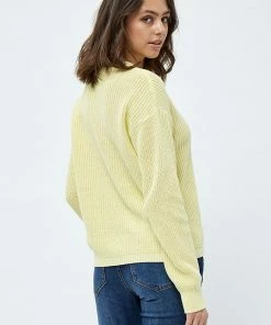 Desires Haisley O-neck Pullover - YELLOW LEMON
