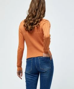 Desires Halia Pullover - Caramel Brown Knits & Cardigans