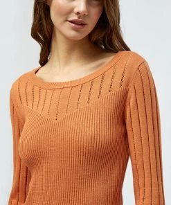 Desires Halia Pullover - Caramel Brown Knits & Cardigans