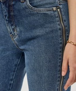 Desires Halima Denim Jeans - MID BLUE DENIM