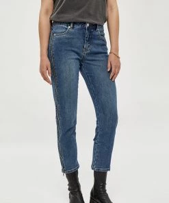 Desires Halima Denim Jeans - MID BLUE DENIM