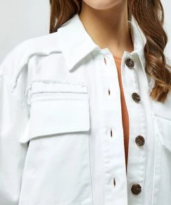 Desires Blouses & Shirts Halisa Short Shirt Jacket - WHITE