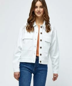 Desires Blouses & Shirts Halisa Short Shirt Jacket - WHITE