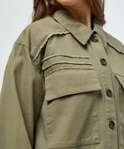 Desires Halisa Short Shirt Jacket - MERMAID GREEN Blouses & Shirts