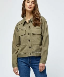 Desires Halisa Short Shirt Jacket - MERMAID GREEN Blouses & Shirts