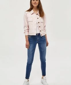 Desires Halisa Short Shirt Jacket - CRADLE PINK