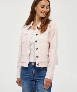Desires Halisa Short Shirt Jacket - CRADLE PINK