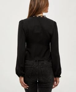 Desires Henrikka Blouse - BLACK
