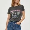 Desires Hermina Tee - BLACK WASHED Tops & T-shirts