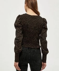 Desires Blouses & Shirts Hollia Blouse - BLACK PR