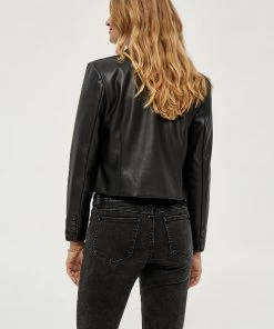 Desires Hudsyn PU Blazer - BLACK Jackets & Coats