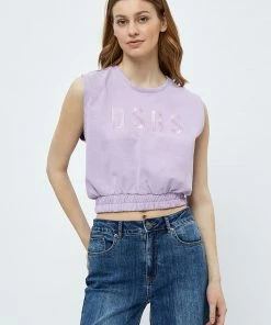 Desires Jade GOTS Sweat Tank Top - PAS. LILAC New In
