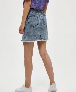 Desires Janisa Denim Skirt - BLUE ACID WASH New In