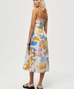 Desires Jeliah Dress - Radiant Yellow Print