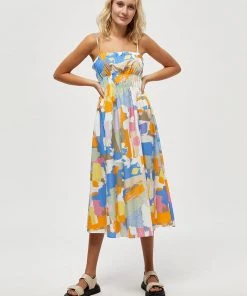 Desires Jeliah Dress - Radiant Yellow Print