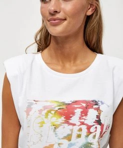 Desires Jenelle Sleeveless Tee - WHITE