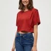 Desires New In Jewel Tee - Burnt Red