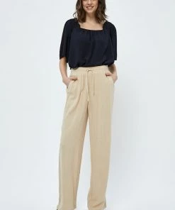 Desires Jin Linen Pants - WARM SAND New In