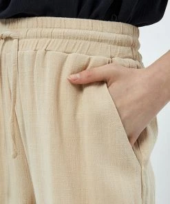 Desires Jin Linen Pants - WARM SAND New In