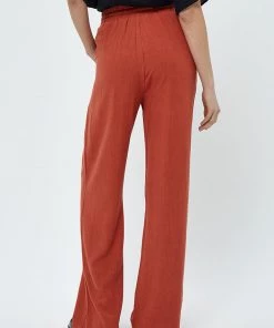 Desires Jin Linen Pants - Burnt Red