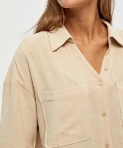 Desires Jin Shirt - OYSTER GRAY New In