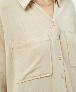 Desires Jin Shirt - OYSTER GRAY New In