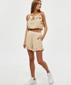 Desires Jin Shorts - OYSTER GRAY