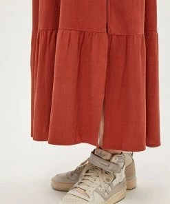 Desires Jin Skirt - Burnt Red