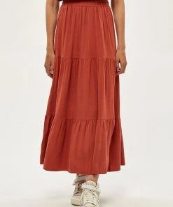 Desires Jin Skirt - Burnt Red