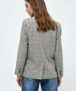 Desires New In Johava Blazer - WARM SAND CHECKED