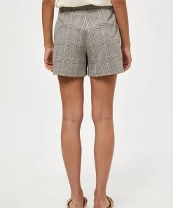 Desires Johava Shorts - WARM SAND CHECKED New In