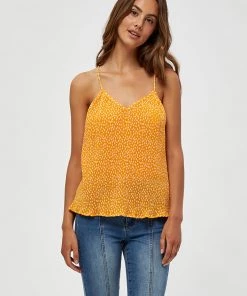 Desires New In Jola Top - Radiant Yellow Print