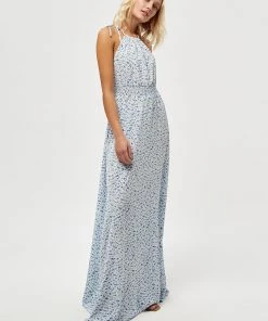 Desires Jordia Dress - MARINA BLUE PRINT New In