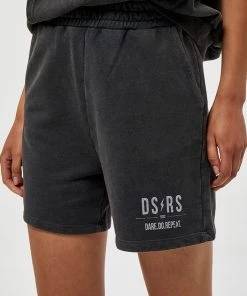 Desires Joy Sweat Shorts - BLACK WASHED New In