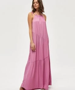 Desires Joyla Halter Dress - Dark Pink