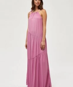 Desires Joyla Halter Dress - Dark Pink