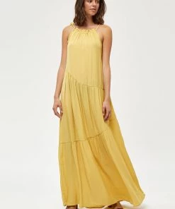Desires Joyla Halter Dress - Dark Yellow New In